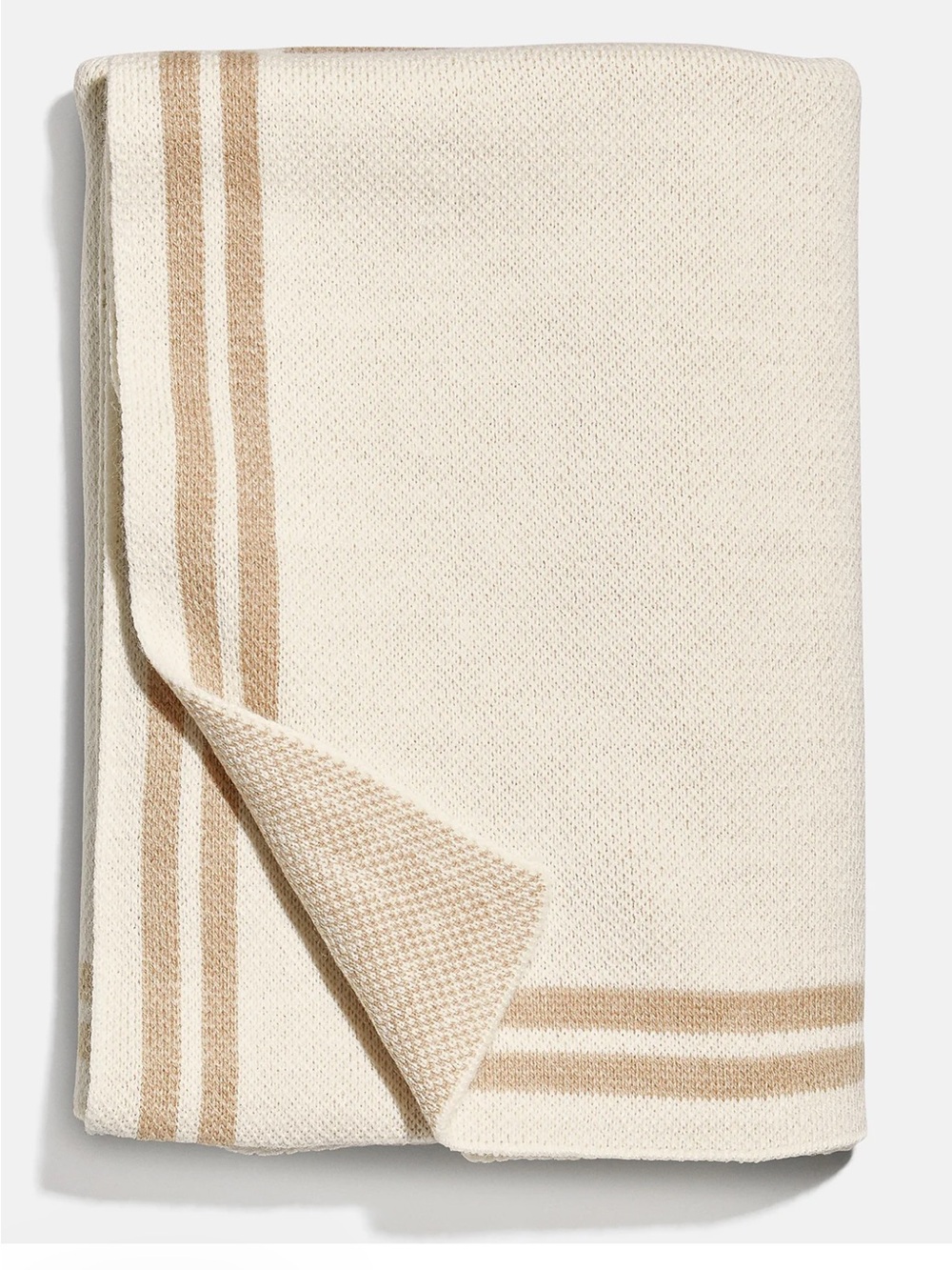 NWOT BaubleBar Your Name in Stripes  ‘B’ Custom Knit Throw Blanket